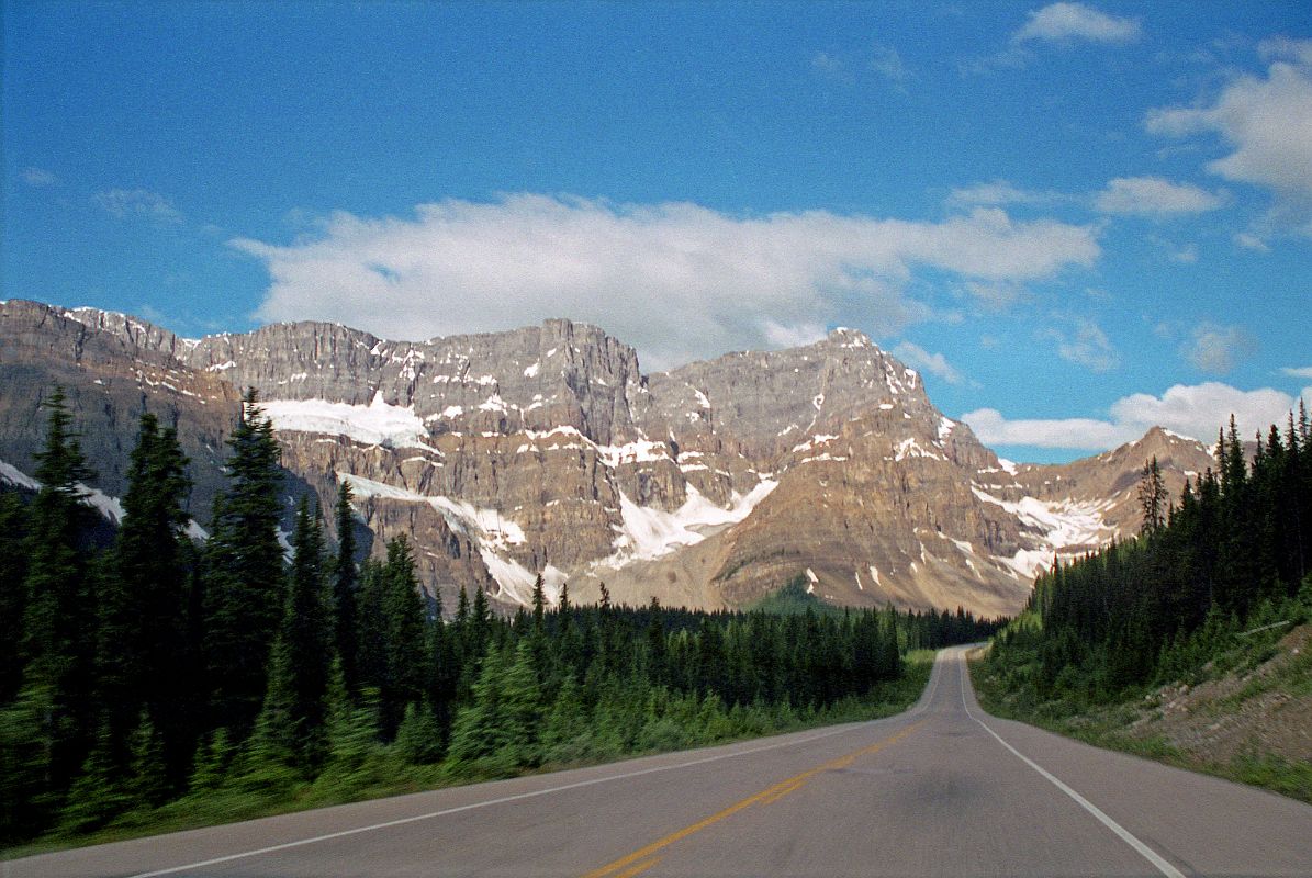 29 Crowfoot Mountain In Summer Just Before Crowfoot Glacier Viewpoint On Icefields Parkway